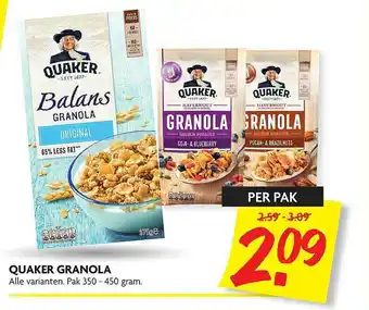 Dekamarkt Quaker Granola aanbieding