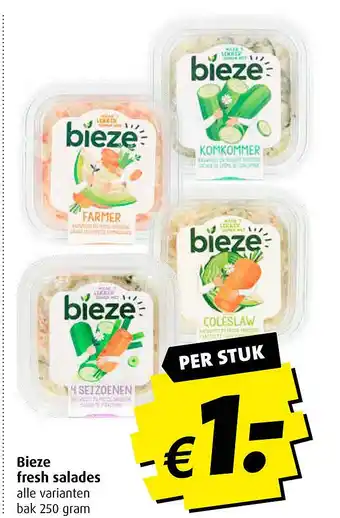 Boni Bieze fresh salades aanbieding