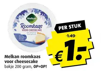 Boni Melkan roomkaas voor cheesecake aanbieding