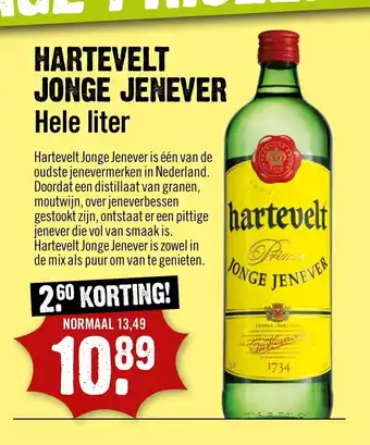 Dirck 3 Hartevelt Jonge Jenever Hele liter aanbieding