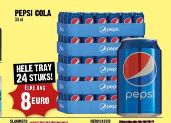 Dirck 3 Pepsi Cola 33 cl 24 stuks aanbieding