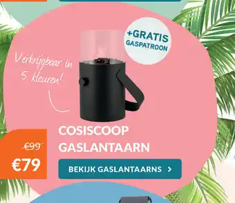 Van der Garde tuinmeubelen Cosiscoop Gaslantaarn aanbieding