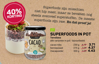 Ekoplaza Terrasana Superfoods In Pot aanbieding