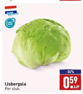 ALDI IJsbergsla per stuk aanbieding