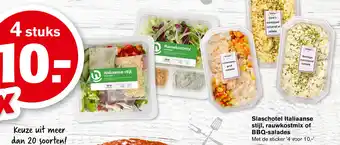 Hoogvliet Slaschotel Italiaanse stijl, rauwkostmix of BBQ-salades aanbieding