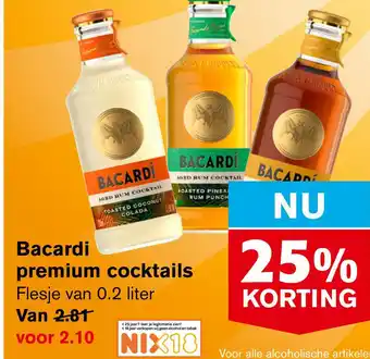 Hoogvliet Bacardi premium cocktails aanbieding