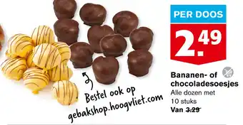 Hoogvliet Bananen- of chocoladesoesjes aanbieding