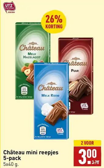 ALDI Chateau mini reepjes 5-pack 5x40 g aanbieding