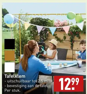 ALDI Tafelklem per stuk aanbieding