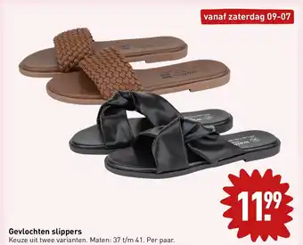 ALDI Gevlochten slippers aanbieding