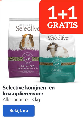 Pets Place Selective konijnen- en knaagdierenvoer aanbieding
