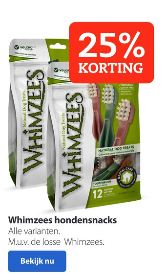 Pets Place Whimzees hondensnacks aanbieding