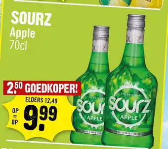 Dirck 3 Sourz Apple aanbieding