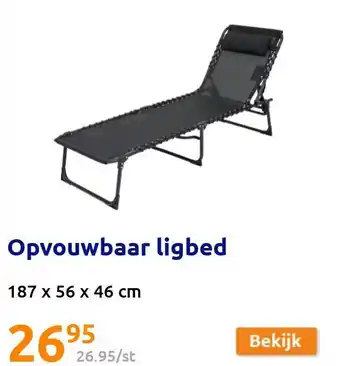 Action Opvouwbaar ligbed aanbieding