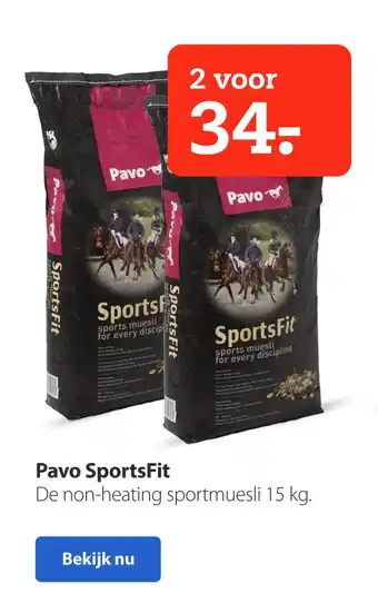 Boerenbond Pavo SportsFit aanbieding