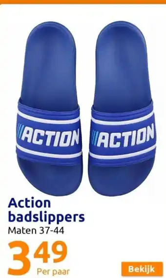 Action Badslippers aanbieding