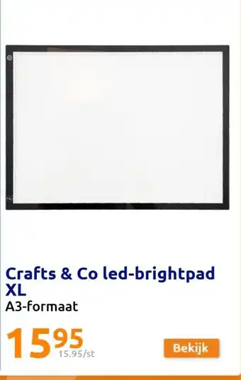 Action Crafts & Co led-brightpad XL A3-formaat aanbieding