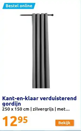 Action Kant-en-klaar verduisterend gordijn 250x150 cm aanbieding