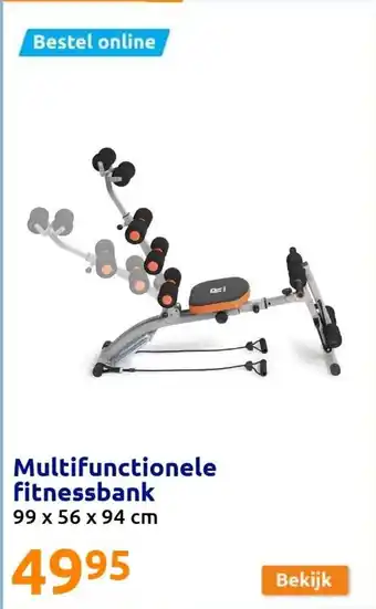 Action Multifunctionele fitnessbank 99x56x94 cm aanbieding