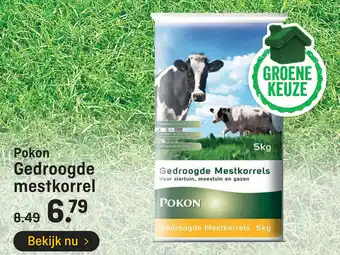 Hubo Pokon Gedroogde mestkorrel 5 kg aanbieding