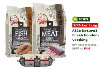 Welkoop Alle natural fresh honden-voeding aanbieding