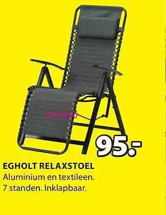 Jysk Egholt Relaxstoel aanbieding