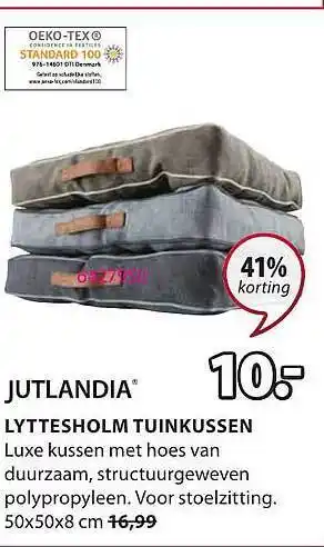 Jysk Jutlandia Lyttesholm Tuinkussen 41% Korting aanbieding