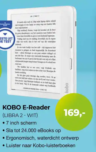 EP KOBO E-Reader (LIBRA 2 - WIT) aanbieding