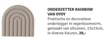 Nijhof Onderzetter rainbow van oyoy 15x15 cm aanbieding