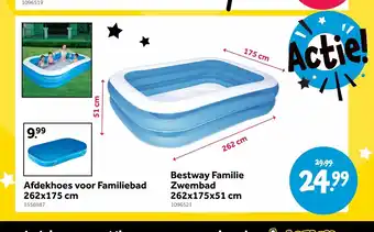 Intertoys Bestway Familie Zwembad 262 x 175 x 51 cm aanbieding