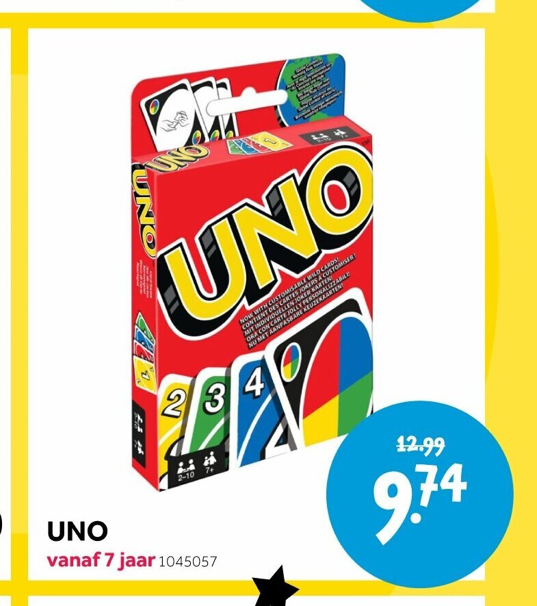 Uno 7 jaar aanbieding bij Intertoys