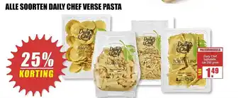 MCD Supermarkt Alle Soorten Daily Chef Verse Pasta aanbieding