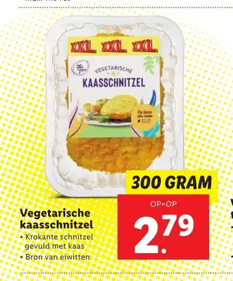 Lidl Vegetarische kaasschnitzel 300 gram aanbieding