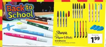 Lidl Sharpie Paper Mate Schrijfwaren aanbieding