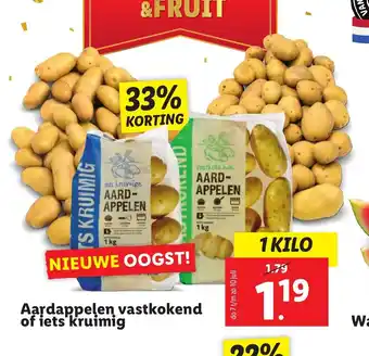 Lidl Aardappelen vastkokend of iets kruimig 1 kilo aanbieding