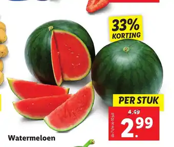 Lidl Watermeloen aanbieding