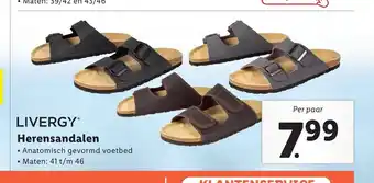 Lidl Livergy Herensandalen maten: 41 t/m 46 aanbieding