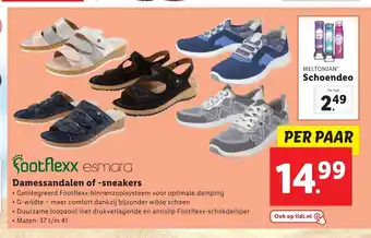 Lidl Footflexx esmara Damessandalen of -sneakers maten: 37 t/m 41 aanbieding