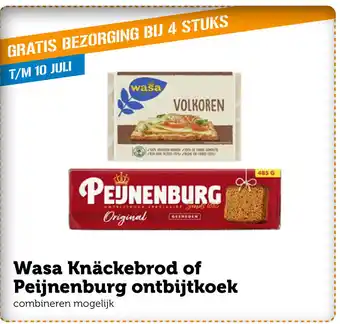 Coop Wasa Knackebrod of Peijnenburg ontbijtkoek aanbieding