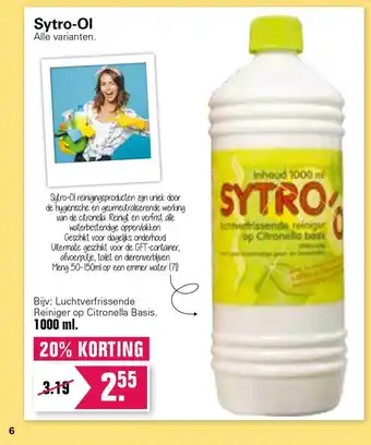 De Online Drogist Sytro-Ol 20% Korting aanbieding