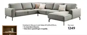 Profijt Meubel Hoekbank Alburg In Stof Abba 87x335x259cm aanbieding