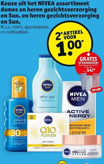 Kruidvat Keuze uit het Nivea assortiment dames en heren gezichtsverzorging en Sun. en heren gezichtsverzorging en Sun aanbieding