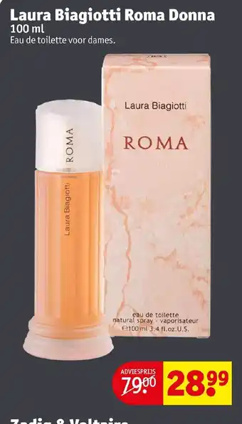 Kruidvat Laura Biagiotti Roma Donna 100 ml aanbieding