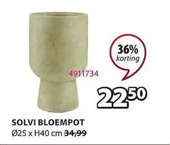 Jysk Solvi Bloempot 36% Korting aanbieding