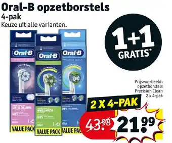 Kruidvat Oral-B opzetborstels 4-pak aanbieding