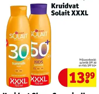 Kruidvat Solait XXXL 750 ml aanbieding