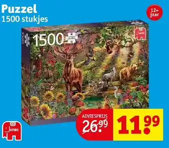 Kruidvat Puzzel 1500 stukjes aanbieding