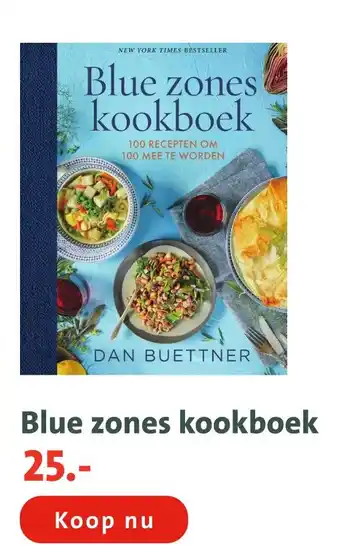 Bruna Blue zones kookboek aanbieding