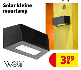 Kruidvat WatsHome Solar kleine muurlamp aanbieding