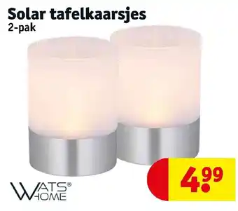 Kruidvat WatsHome Solar tafelkaarsjes 2-pak aanbieding